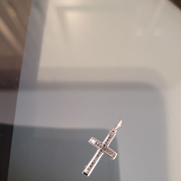 Gold Cross Charm Pendant - Picture 11 of 12